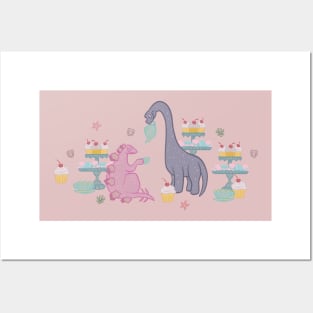 Dinosaur Tea Party Posters and Art